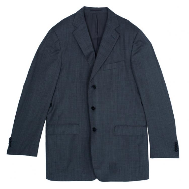 Pre Owned Ermenegildo Zegna Three-Button Trofeo Men's Suit EU54