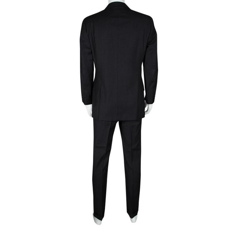 Pre Owned Ermenegildo Zegna Soft Grey Wool Tailored Suit M