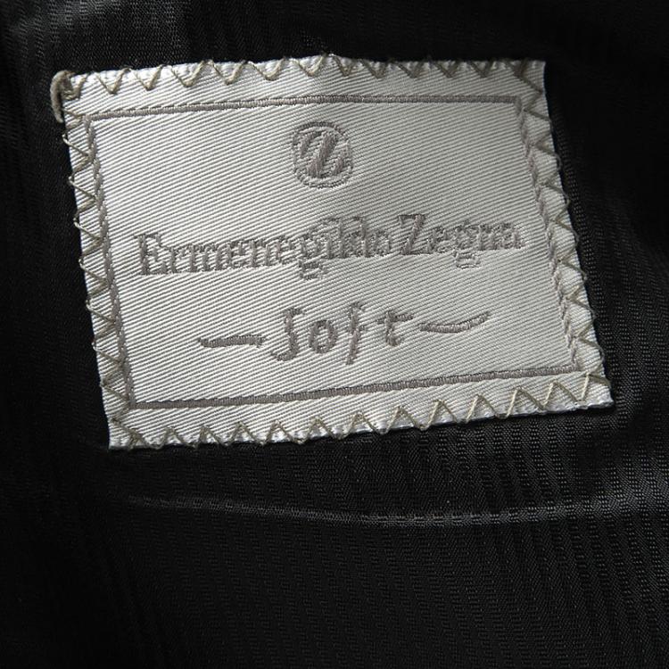 Pre Owned Ermenegildo Zegna Soft Grey Wool Tailored Suit M
