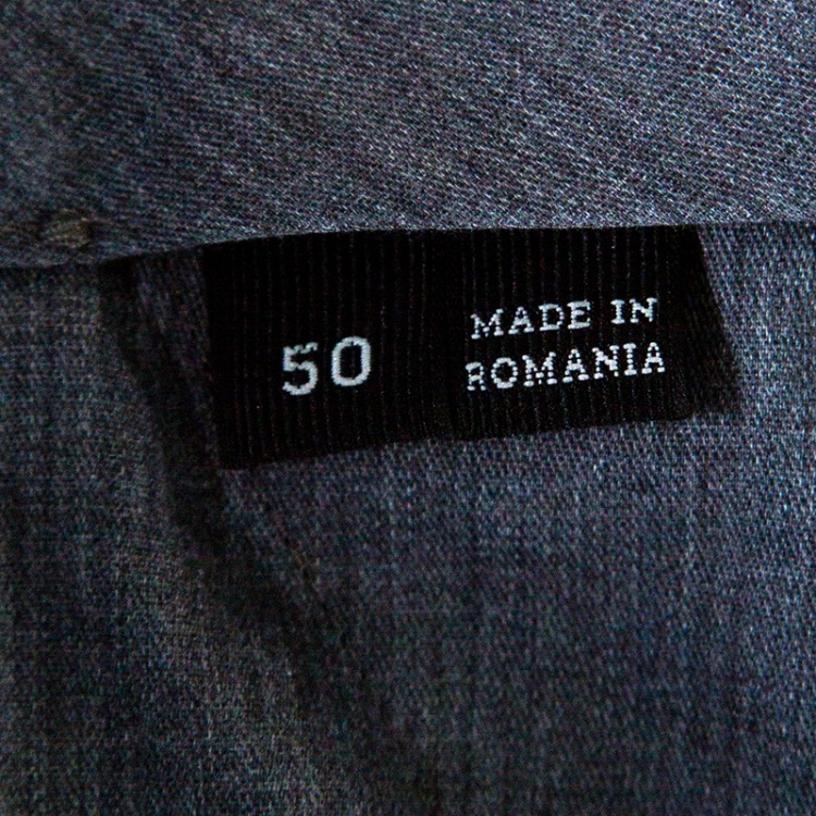 Pre Owned Ermenegildo Zegna Brown Cotton Straight Fit Trousers L