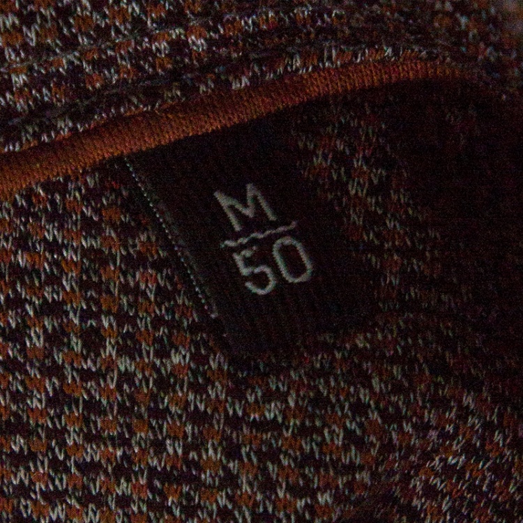 Pre Owned Ermenegildo Zegna Brown Marled Cotton Polo T-Shirt M