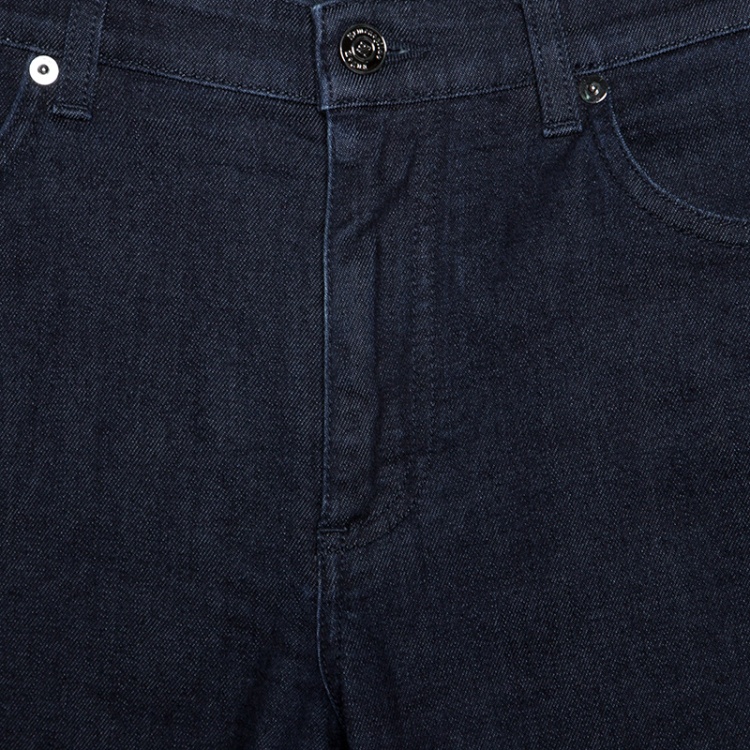 Pre Owned Ermenegildo Zegna Indigo Dark Wash Denim Slim Fit Jeans M