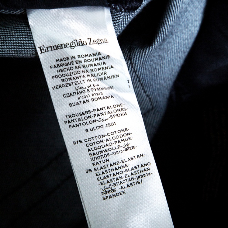 Pre Owned Ermenegildo Zegna Indigo Dark Wash Denim Slim Fit Jeans M