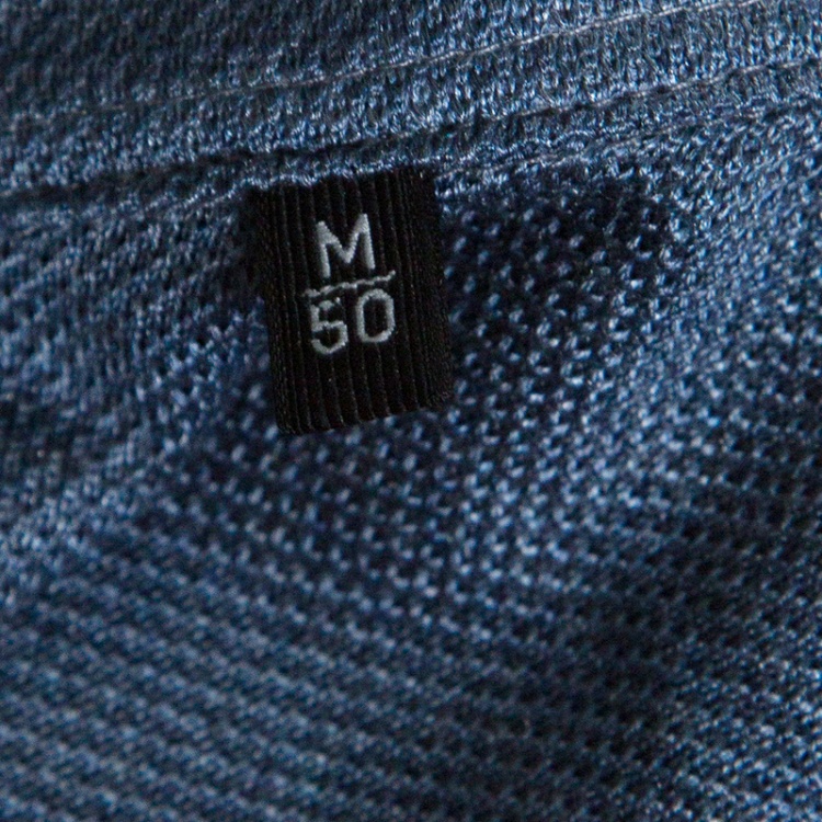 Pre Owned Ermenegildo Zegna Grey Silk Jersey Knit Short Sleeve Polo T-Shirt M