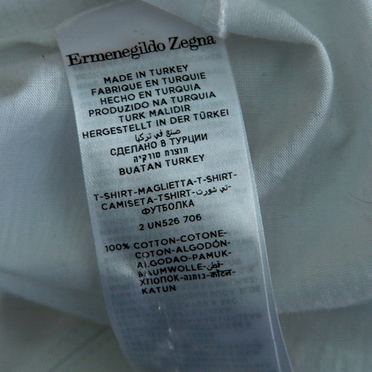 Pre Owned Ermenegildo Zegna White Cotton Short Sleeve Crew Neck T-Shirt M