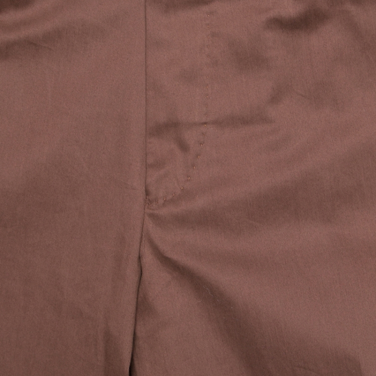 Pre Owned Ermenegildo Zegna Brown Tailored Cotton Slim Fit Trousers M