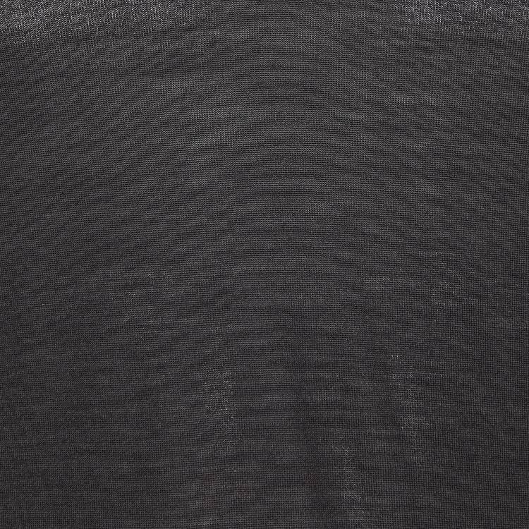 Pre Owned Ermenegildo Zegna Dark Brown Wool Knit V-Neck T-Shirt XL