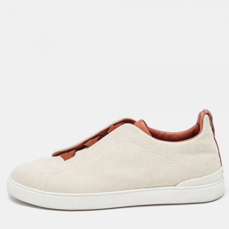 スニーカー ERMENEGILDO ZEGNA Men Sneakers LHSOYS4667ZCOC BROWN Zegna Triple Stitch low-top Sneakers | Brown | FARFETCH
