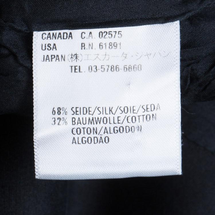 Pre Owned Escada Turquoise Contrast Collar Jacket XS