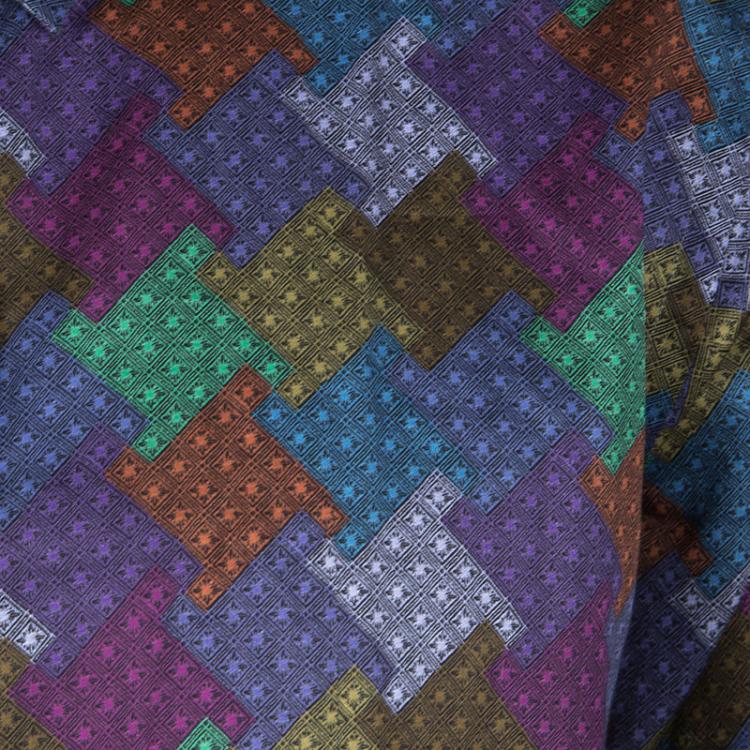 Pre Owned Etro Multicolor Printed Cotton Long Sleeve Button Front Shirt L