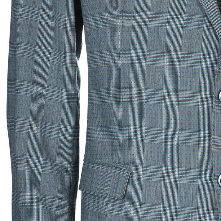 Pre Owned Etro Men's Gray Wool Suit XL