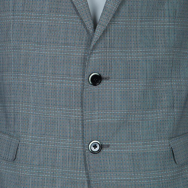 Pre Owned Etro Men's Gray Wool Suit XL