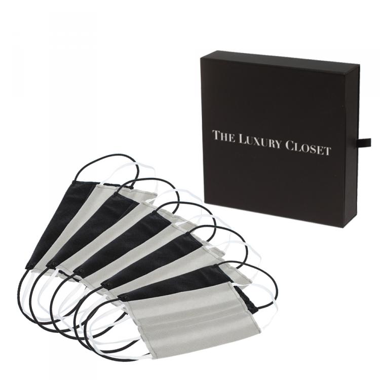 Pre Owned Non-Medical Reusable Grey and Black Face Mask - Pack Of 5 (Available for UAE Customers Only)