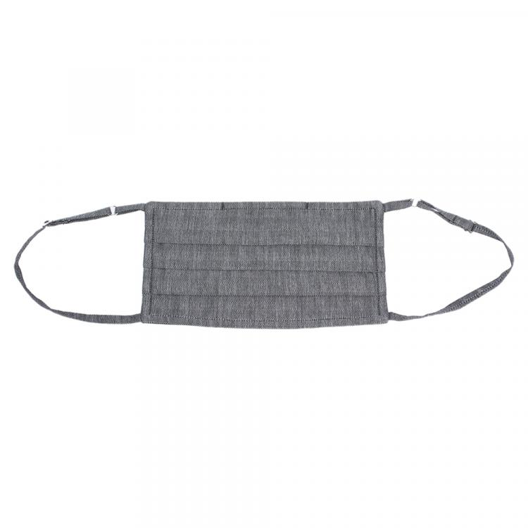 Pre Owned Collars & Cuffs Non-Medical Handmade Grey Herringbone Face Mask (Available for UAE Customers Only)