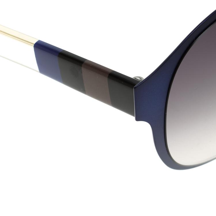 Pre Owned Fendi Blue FF0082/S Aviator Sunglasses