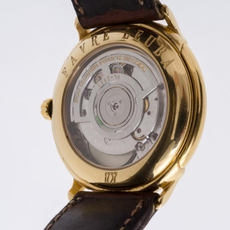 Pre Owned Favre Leuba 18K YG Unisex Watch