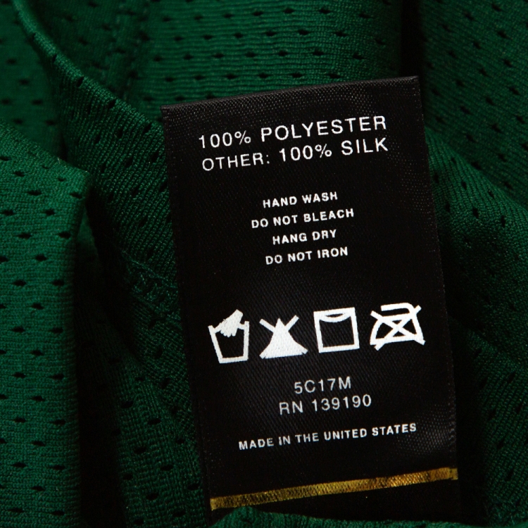 Pre Owned Fear of God Green Mesh Jersey Oversized T-Shirt S