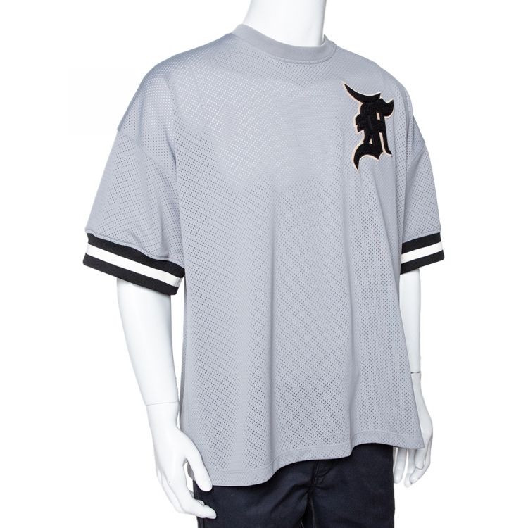 Oversized Baseball Jersey in White