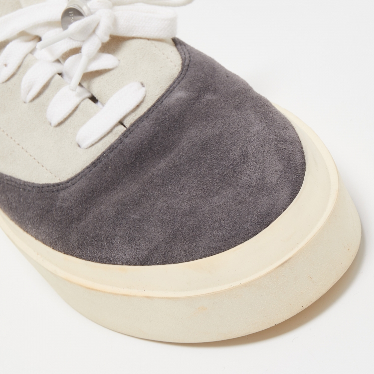 Pre Owned Fear Of God Two Tone Suede Low Top Sneakers Size 46