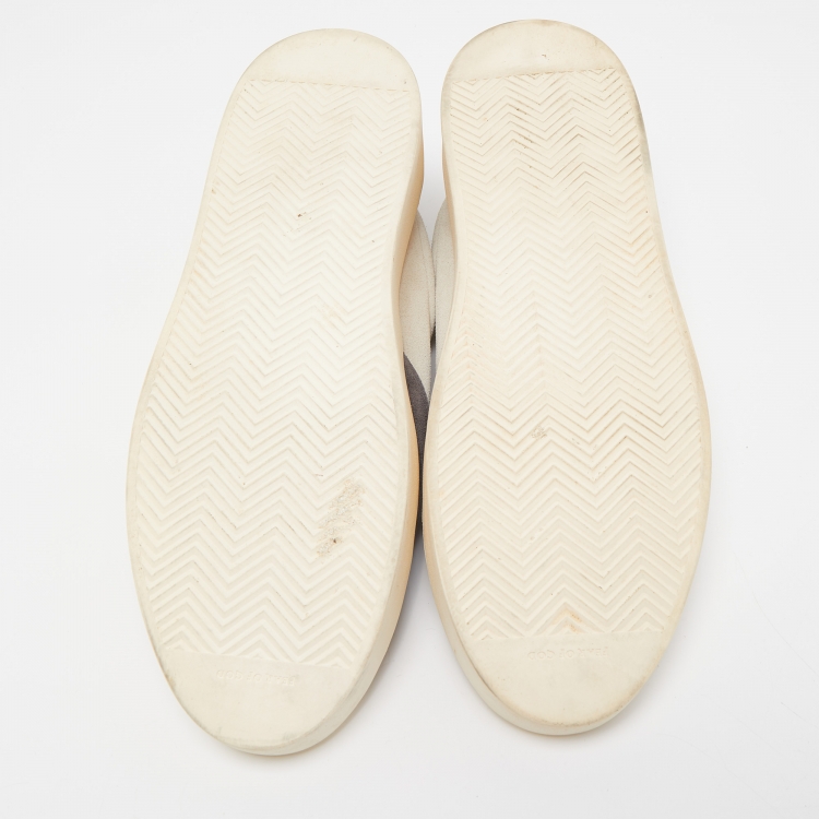 Pre Owned Fear Of God Two Tone Suede Low Top Sneakers Size 46