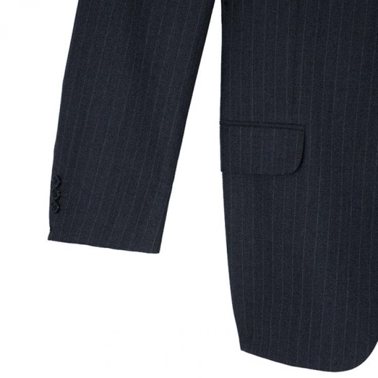 Pre Owned Fendi Uomo Pinstriped Grey Suit EU52