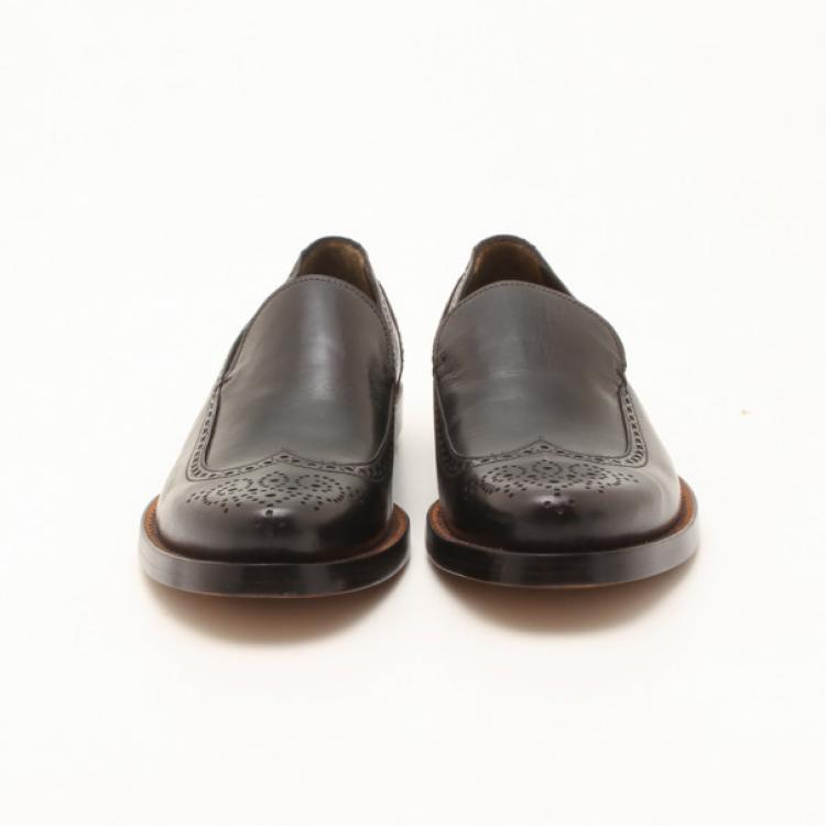 Pre Owned Fendi Black Brogue Men's Loafers Size 43