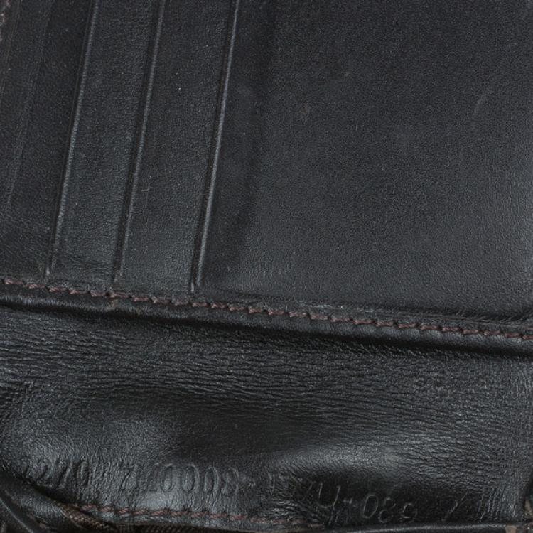 Pre Owned Fendi Tobacco Spalmati Zucca Canvas Bi-Fold Wallet