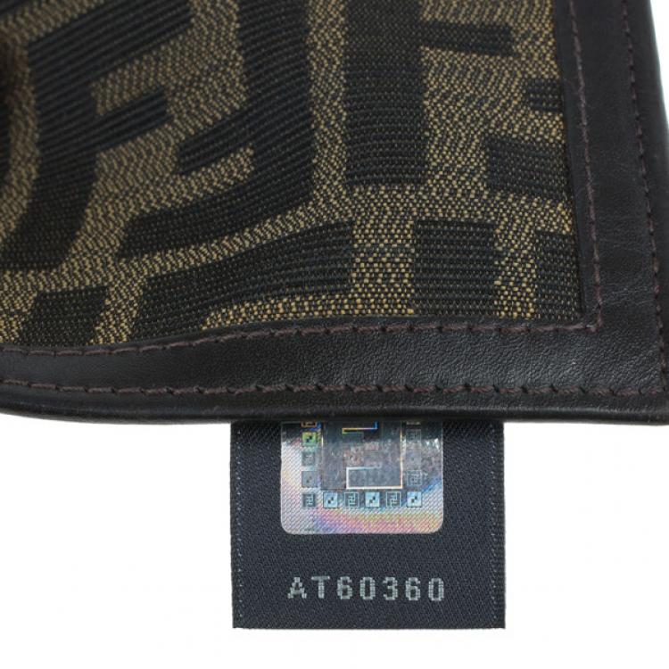 Pre Owned Fendi Tobacco Spalmati Zucca Canvas Bi-Fold Wallet