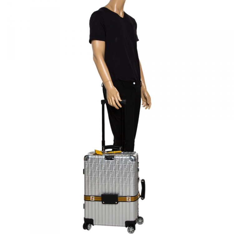 Mens Bags Luggage and suitcases Fendi Canvas Trolley in Black for Men 