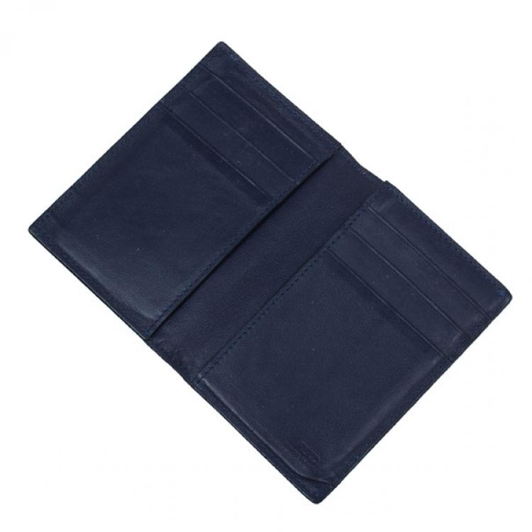 Pre Owned Fendi Vino and Palla Leather Compact Travel Wallet