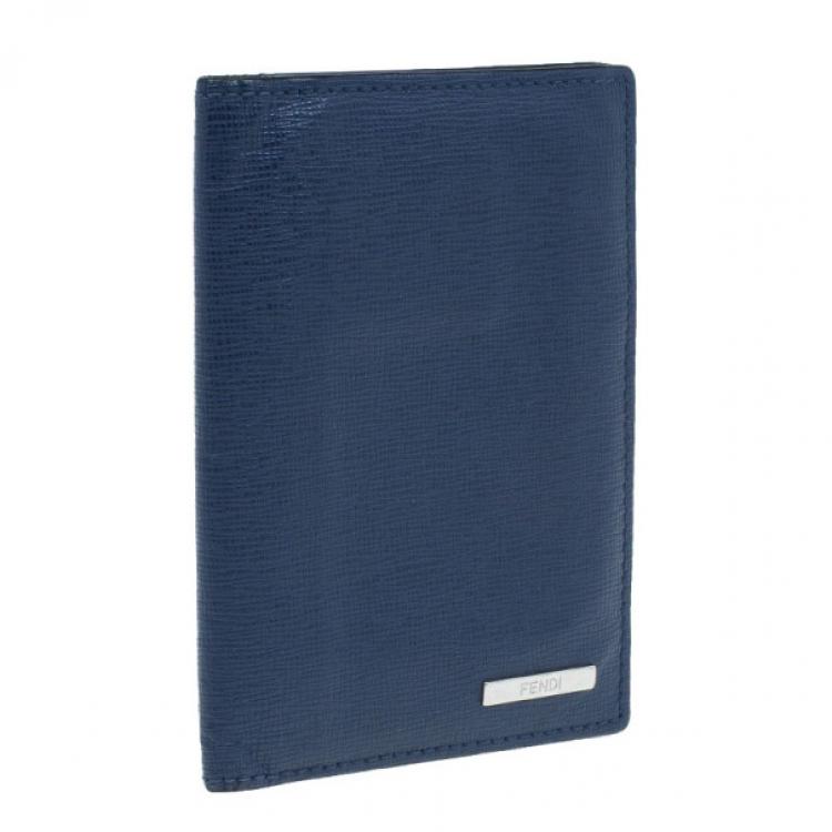 Pre Owned Fendi Vino and Palla Leather Compact Travel Wallet