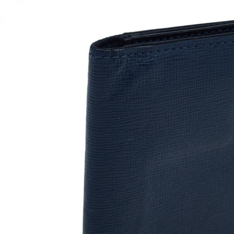 Pre Owned Fendi Vino and Palla Leather Compact Travel Wallet