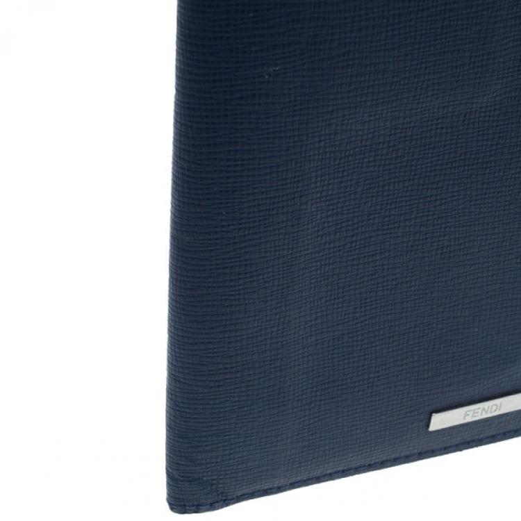 Pre Owned Fendi Vino and Palla Leather Compact Travel Wallet