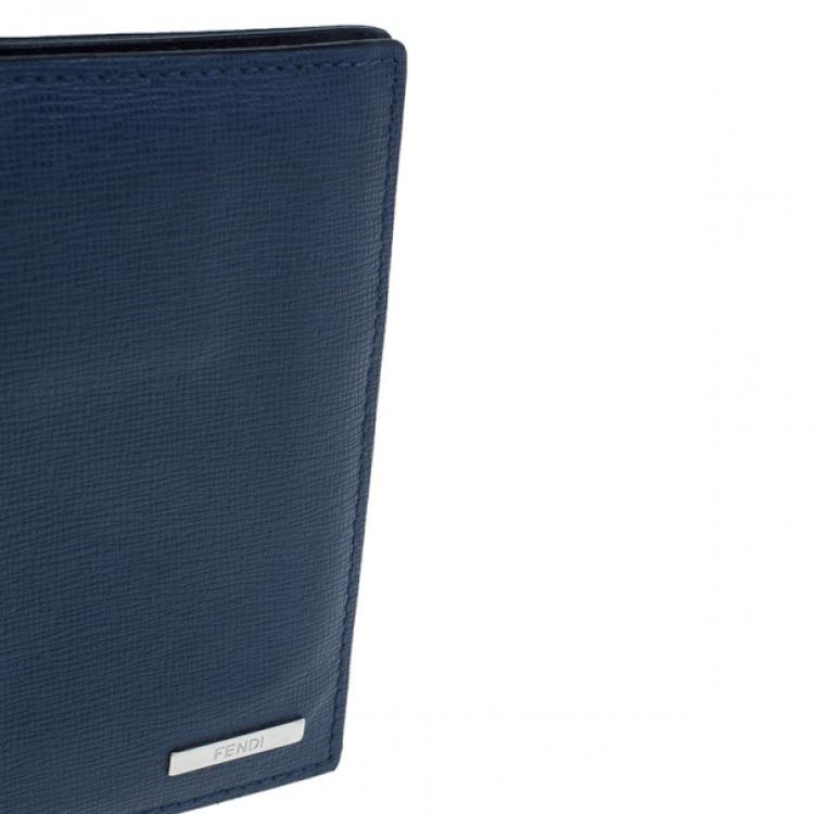 Pre Owned Fendi Vino and Palla Leather Compact Travel Wallet