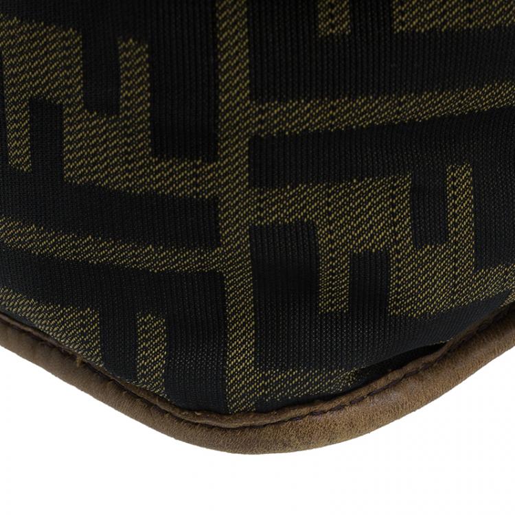 Pre Owned Fendi Brown Zucca canvas Messenger Bag