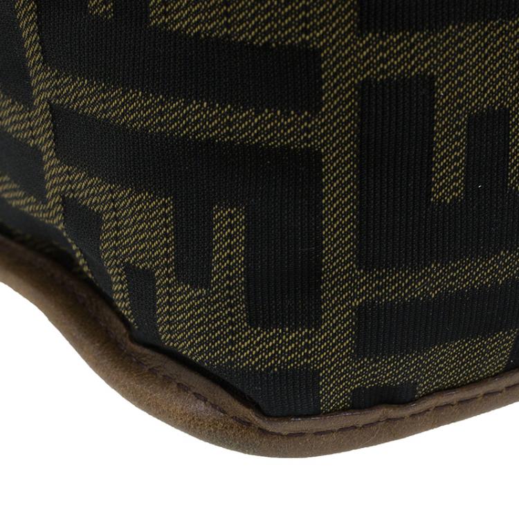 Pre Owned Fendi Brown Zucca canvas Messenger Bag