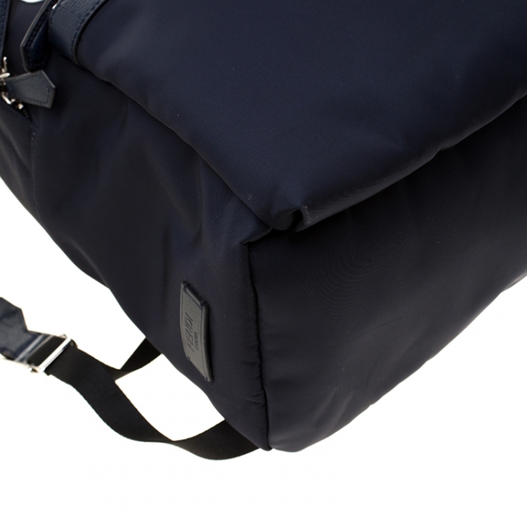 blue fendi backpack