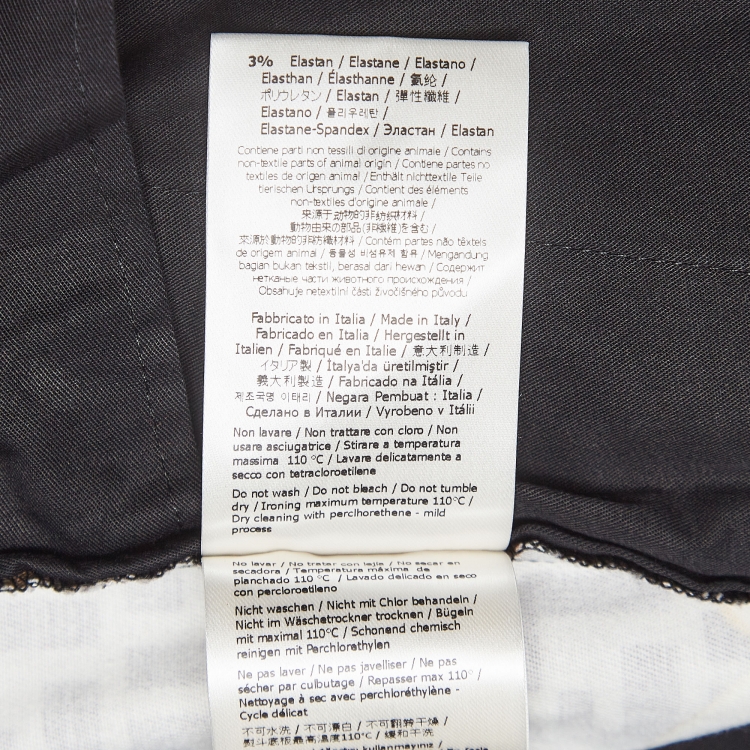 Pre Owned Fendi x Versace Black/Yellow Baroque Print Cotton Bermuda Shorts M