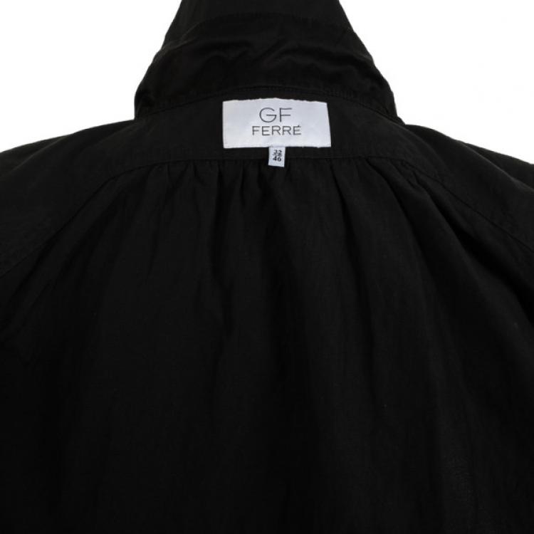 مملوكة مسبقًا Gianfranco Ferre Black Swing Jacket 