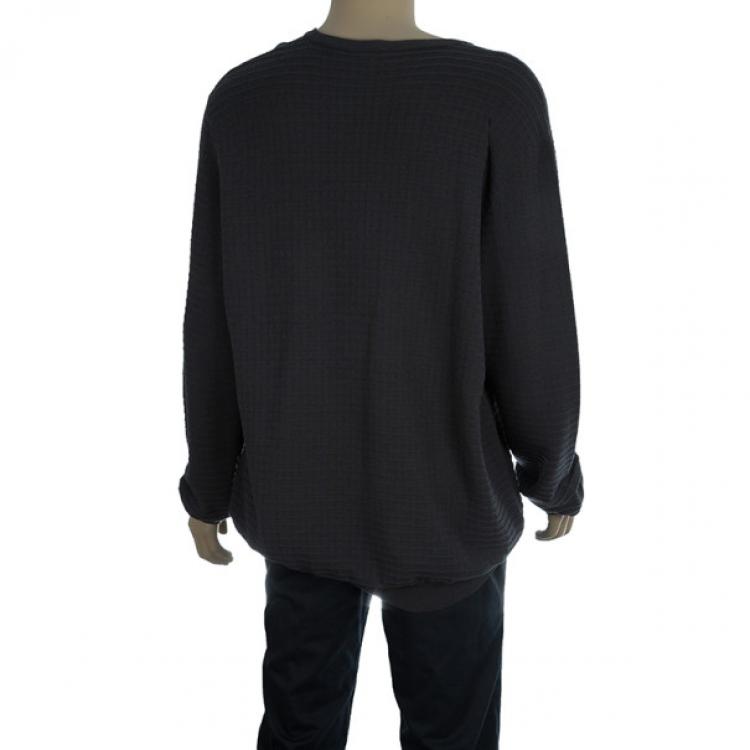 Pre Owned Giorgio Armani Men's Grey Sweater XXL