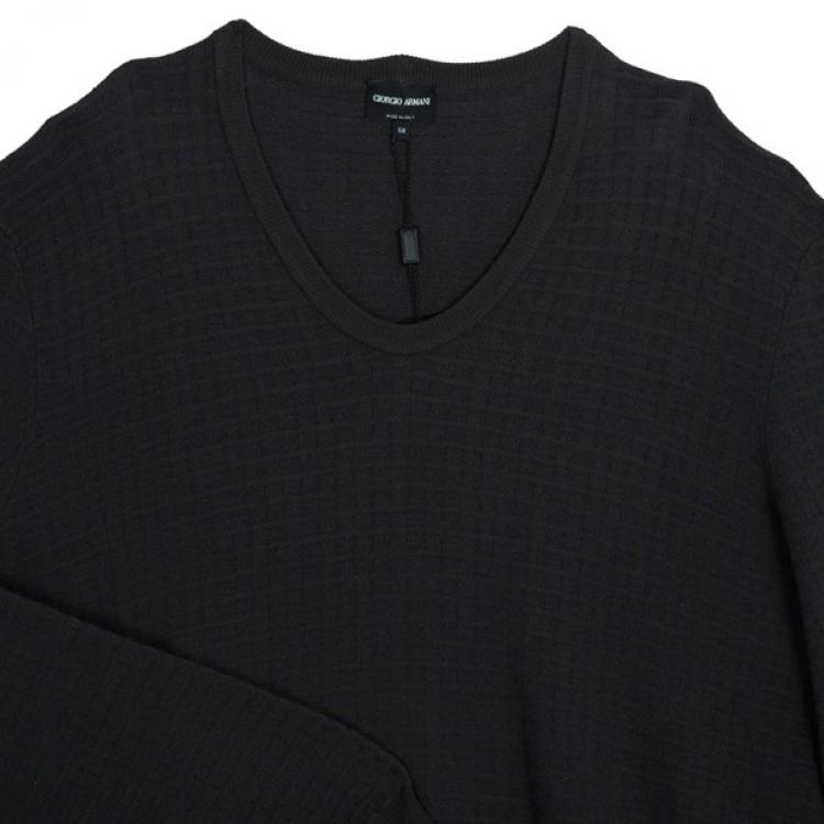 Pre Owned Giorgio Armani Men's Grey Sweater XXL