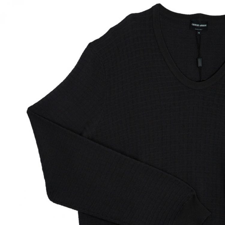 Pre Owned Giorgio Armani Men's Grey Sweater XXL