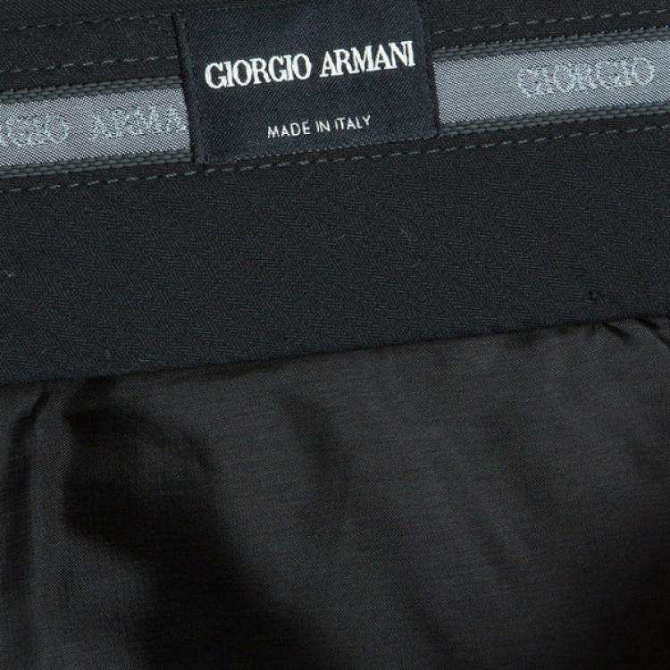 مملوكة مسبقًا Giorgio Armani Men's Tailored Wool Trousers XXL