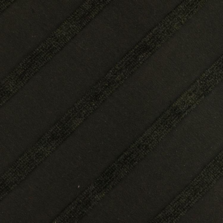 Pre Owned Giorgio Armani Dark Green Striped Silk Tie