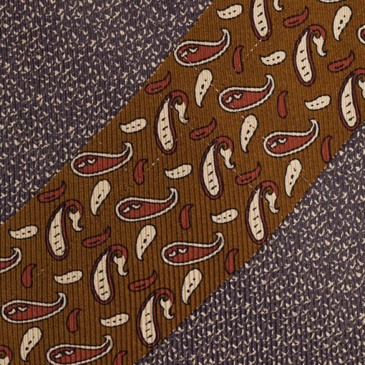 Pre Owned Giorgio Armani Two Tone Tie