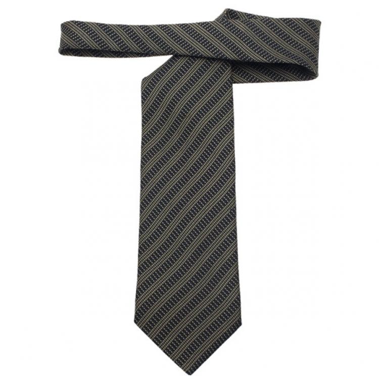 Pre Owned Giorgio Armani Navy Blue Tie