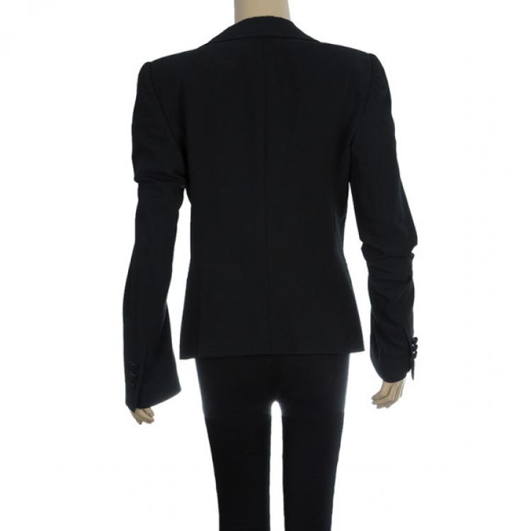 Pre Owned Giorgio Armani Black Blazer M