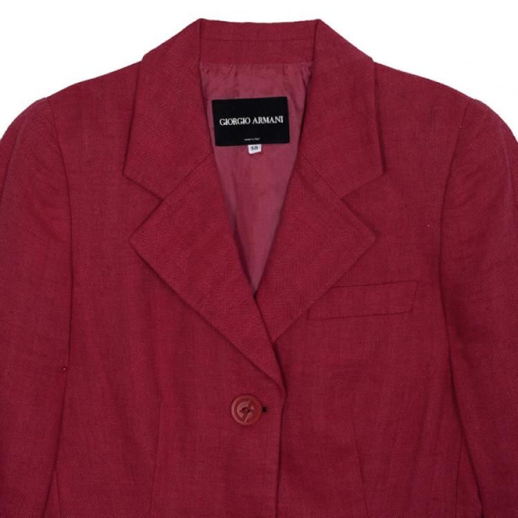 Pre Owned Giorgio Armani Pink Blazer S