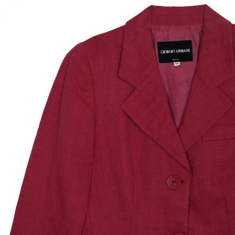 Pre Owned Giorgio Armani Pink Blazer S
