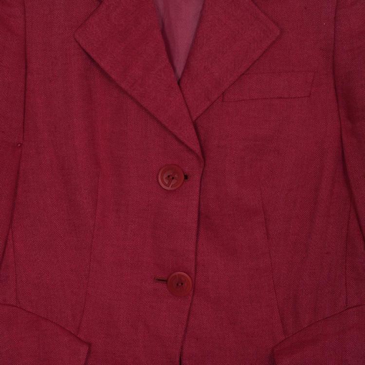 Pre Owned Giorgio Armani Pink Blazer S